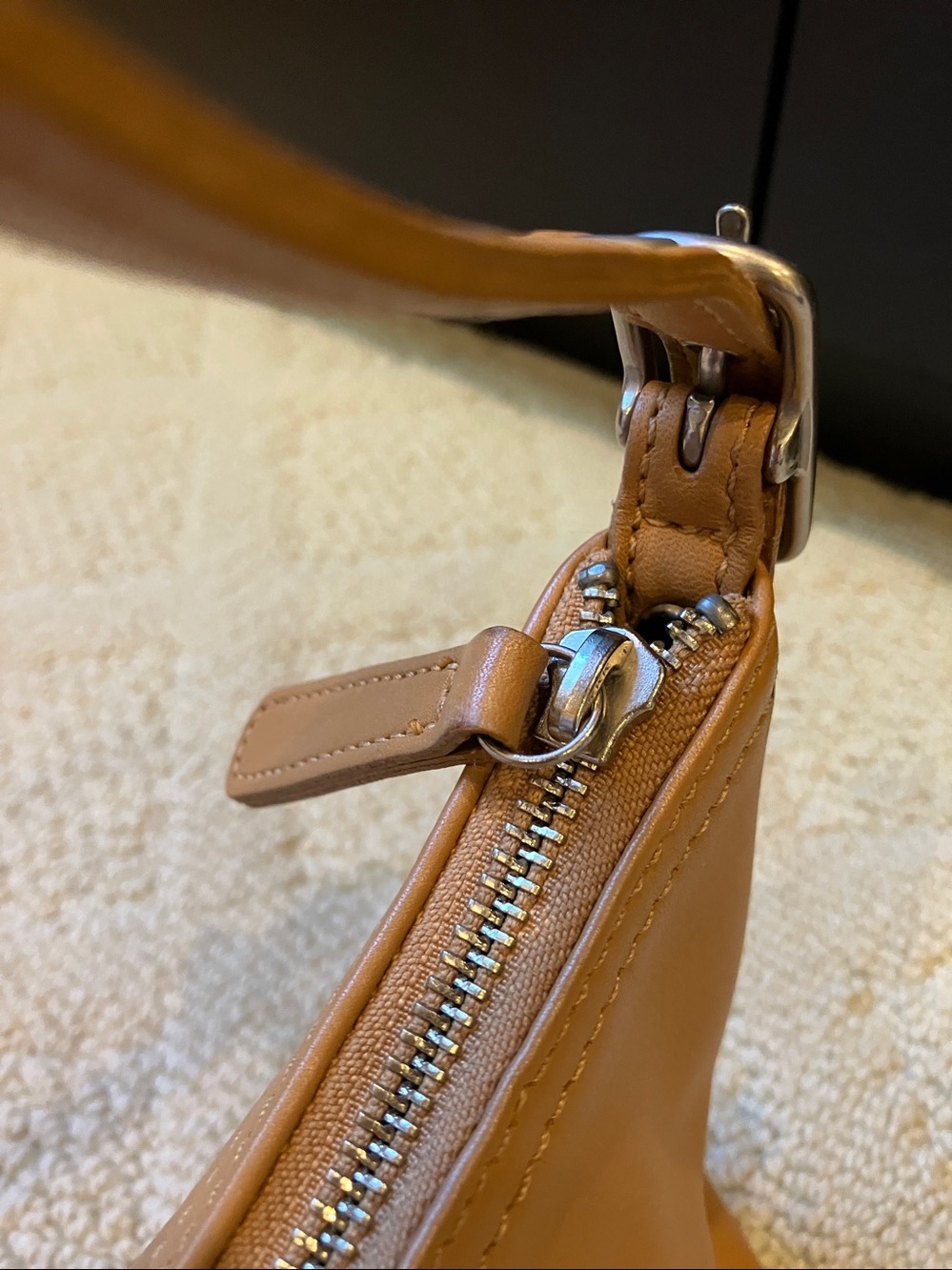 Vintage Coach Glove-Tanned Leather Baguette Shoulder … - Gem